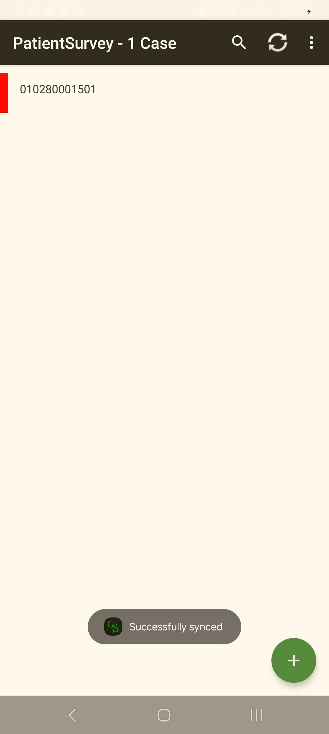 A "Successfully synced" confirmation toast with the CSPro icon