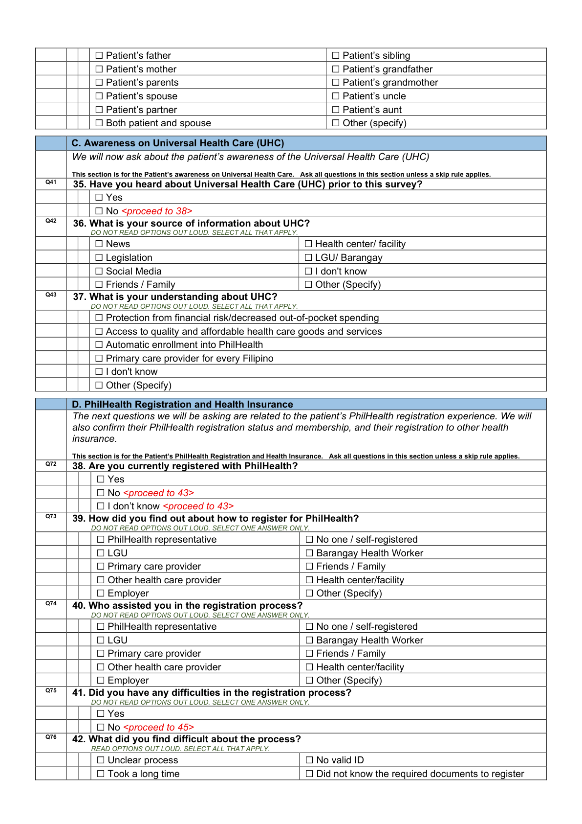 Printed page 6 — F3 UHC Awareness and PhilHealth Registration