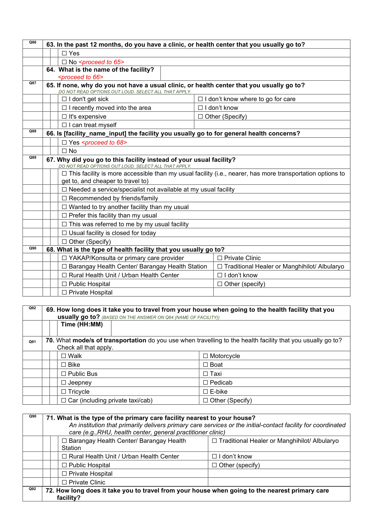 Printed page 9 — F3 Primary Care Utilization