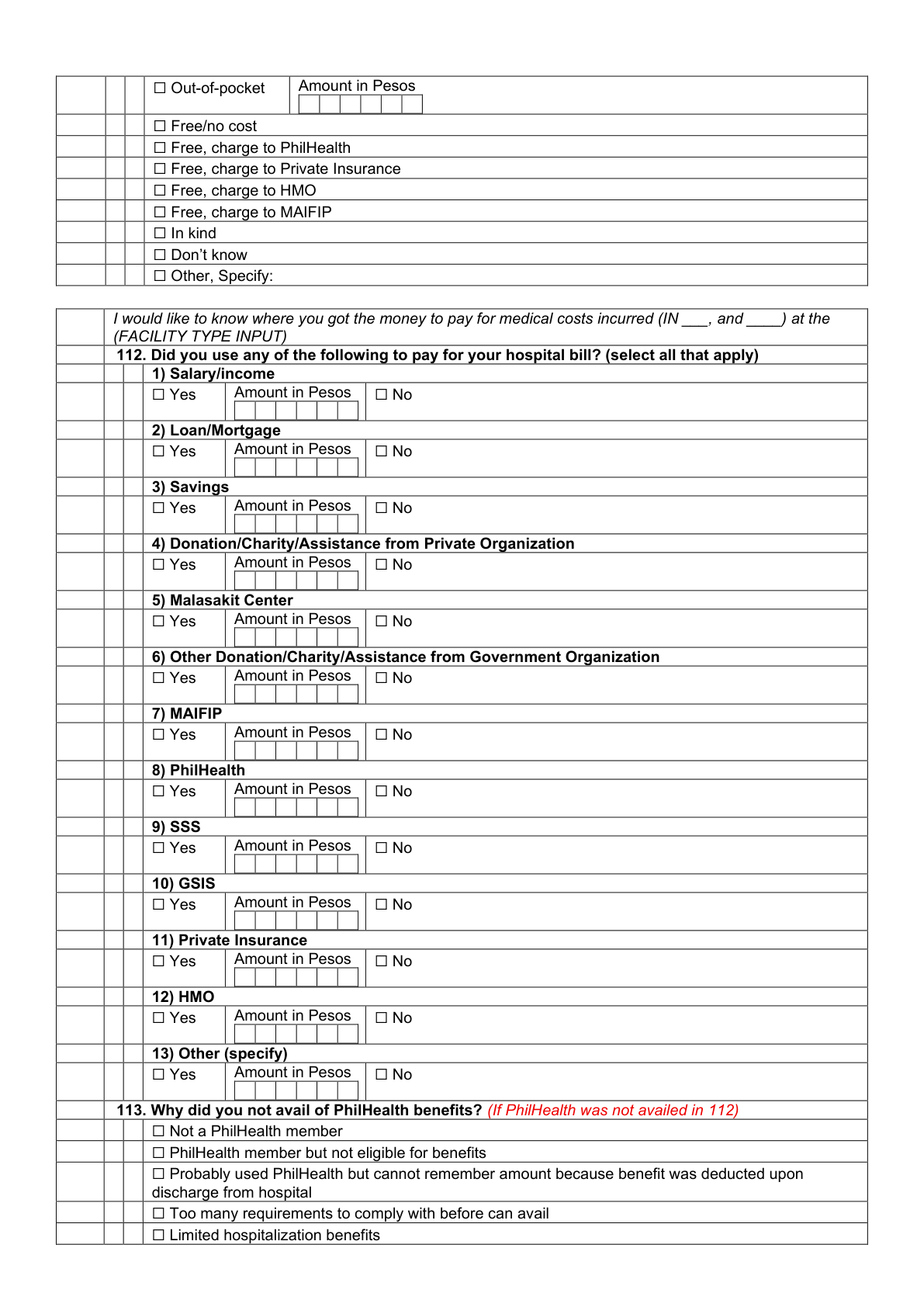 Printed page 16 — F3 Inpatient Care