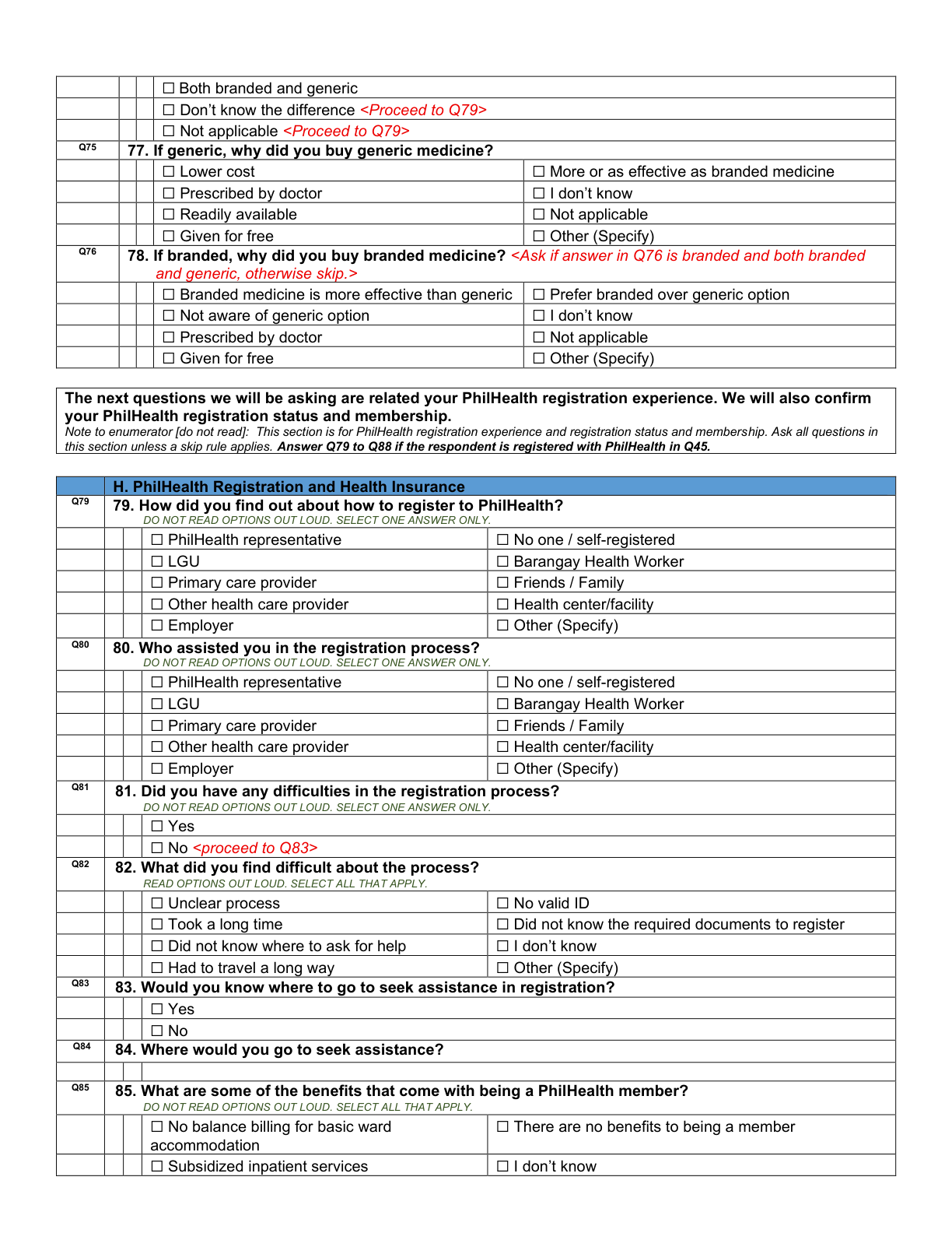 Printed page 12 — F4 PhilHealth Registration and Health Insurance